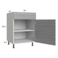 RTA Euro Grey 24" Base Cabinet with 1 Door
