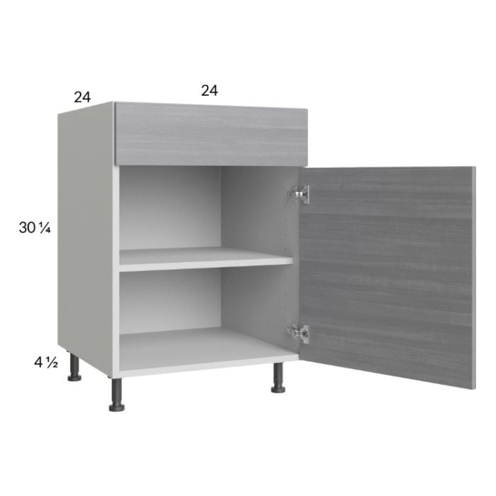 RTA Euro Grey 24" Base Cabinet with 1 Door
