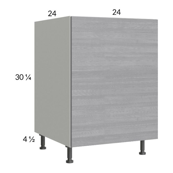 RTA Euro Grey 24" Full Height Door Base Cabinet with 1 Door