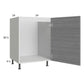 RTA Euro Grey 24" Full Height Door Sink Base Cabinet with 1 Door and 1 Finished End Panel