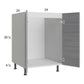 RTA Euro Grey 24" Full Height Door Sink Base Cabinet