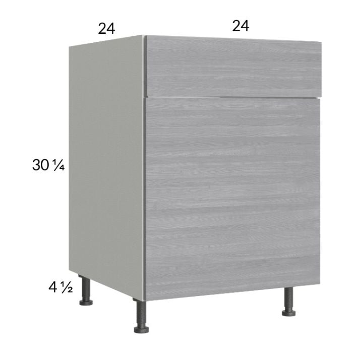 RTA Euro Grey 24" Sink Base Cabinet with 1 Door