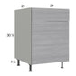 RTA Euro Grey 24" Sink Base Cabinet with 1 Door and 1 Finished End Panel