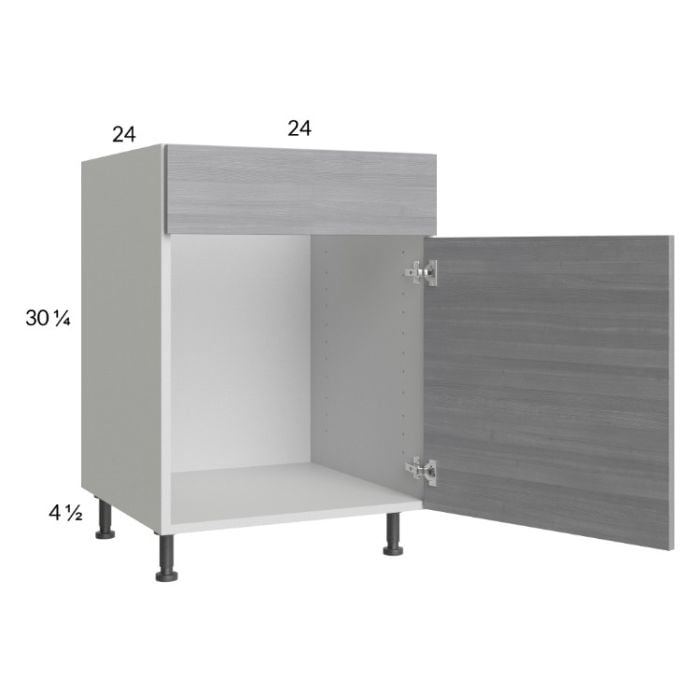 RTA Euro Grey 24" Sink Base Cabinet with 1 Door