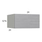 RTA Euro Grey 24" x 12-5/8" x 24" Flip Up Door Wall Cabinet with 1 Finished End Panel