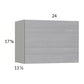 RTA Euro Grey 24: x 17-5/8" Flip Up Door Wall Cabinet with 1 Finished End Panel