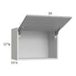 RTA Euro Grey 24: x 17-5/8" Flip Up Door Wall Cabinet with 1 Finished End Panel