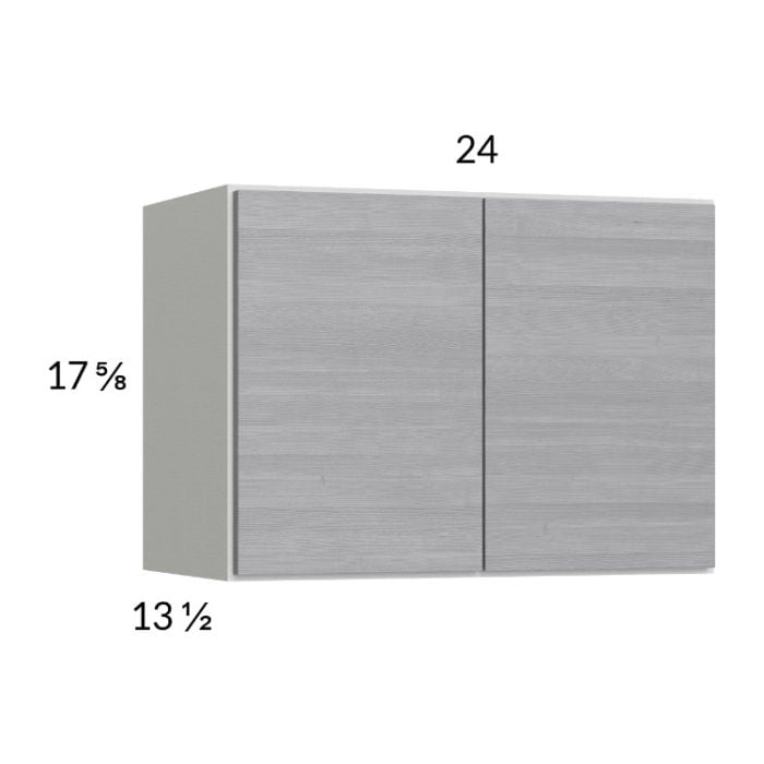 RTA Euro Grey 24" x 17-5/8" Wall Cabinet with 2 Finished End Panels