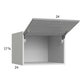 RTA Euro Grey 24" x 17-5/8" x 24" Flip Up Door Wall Cabinet with 1 Finished End Panel