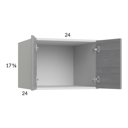 RTA Euro Grey 24" x 17-5/8" x 24" Wall Cabinet