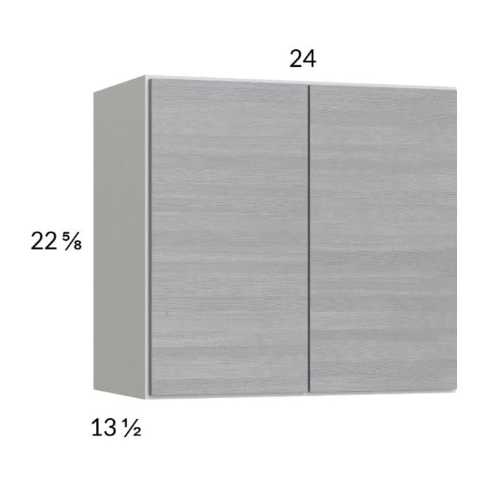 RTA Euro Grey 24" x 22-5/8" Wall Cabinet with 2 Finished End Panels