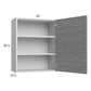 RTA Euro Grey 24" x 30-1/4" Wall Cabinet with 1 Door