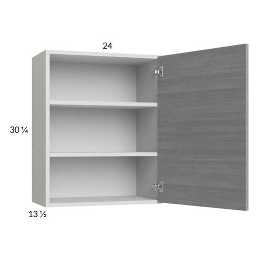 RTA Euro Grey 24" x 30-1/4" Wall Cabinet with 1 Door