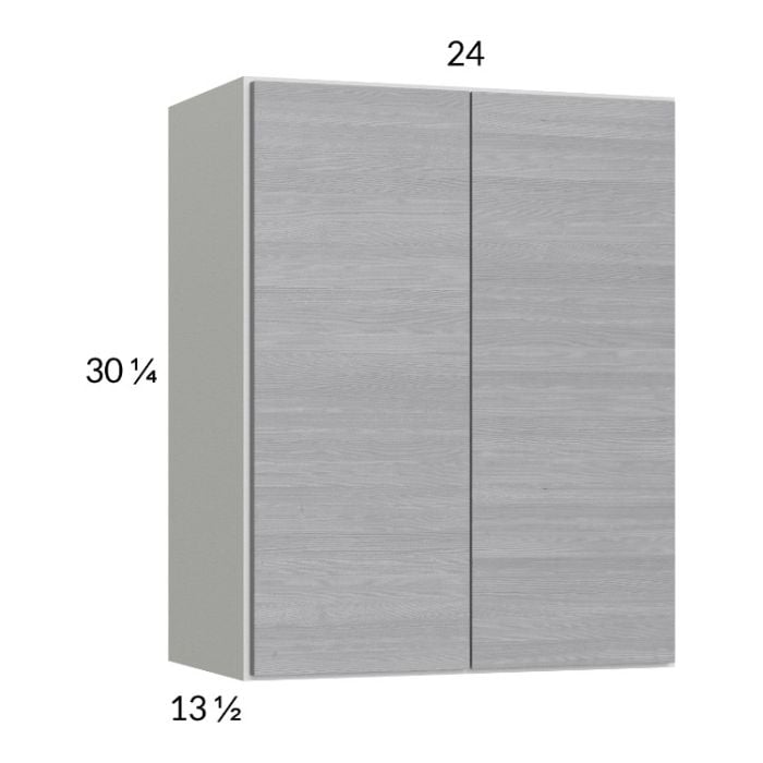 RTA Euro Grey 24" x 30-1/4" Wall Cabinet with 2 Finished End Panels