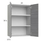 RTA Euro Grey 24" x 35-1/4" Wall Cabinet