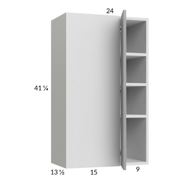 RTA Euro Grey 24" x 40-1/4" Blind Corner Wall Cabinet