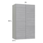 RTA Euro Grey 24" x 40-1/4" Wall Cabinet