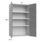 RTA Euro Grey 24" x 40-1/4" Wall Cabinet