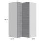 RTA Euro Grey 24" x 40-1/4" Wall Easy Reach Cabinet