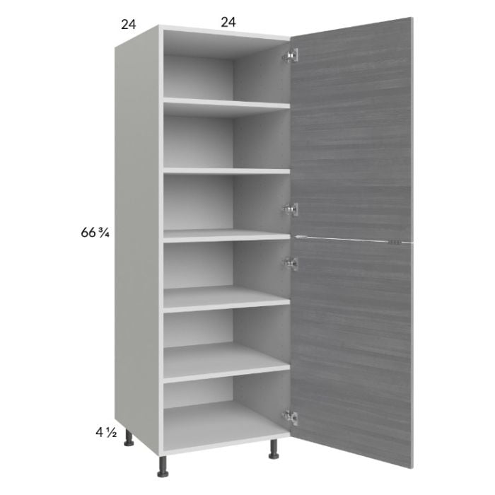 RTA Euro Grey 24" x 71-1/4" Utility Cabinet with 1 Door