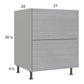 RTA Euro Grey 27" 2-Drawer Range Base Cabinet