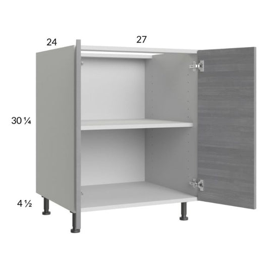 RTA Euro Grey 27" Full Height Door Base Cabinet