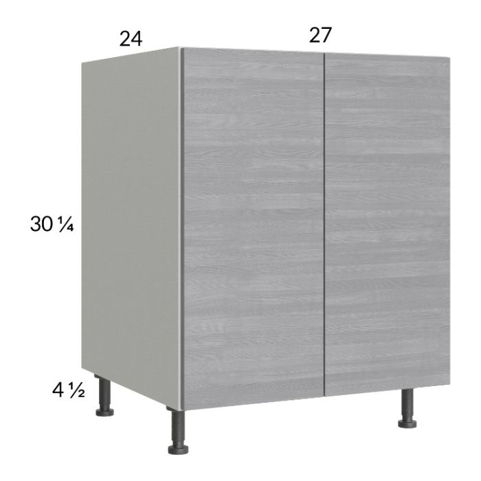 RTA Euro Grey 27" Full Height Door Sink Base Cabinet