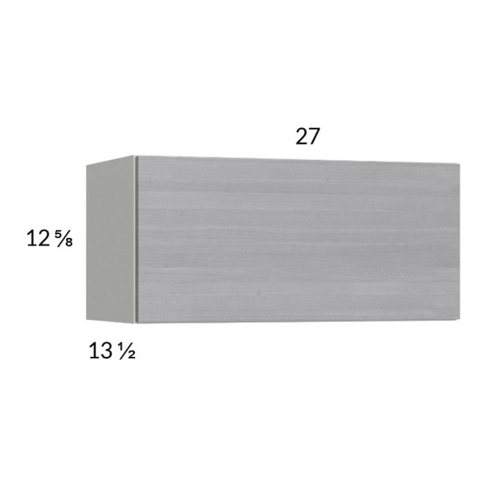 RTA Euro Grey 27" x 12-5/8" Flip Up Door Wall Cabinet with 2 Finished End Panels