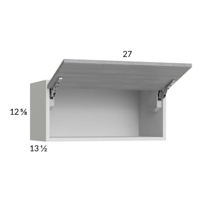 RTA Euro Grey 27" x 12-5/8" Flip Up Door Wall Cabinet with 2 Finished End Panels