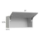 RTA Euro Grey 27" x 12-5/8" Flip Up Door Wall Cabinet