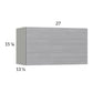 RTA Euro Grey 27" x 15-1/8" Flip Up Door Wall Cabinet with 1 Finished End Panel