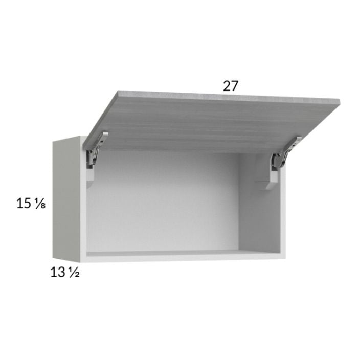 RTA Euro Grey 27" x 15-1/8" Flip Up Door Wall Cabinet