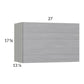 RTA Euro Grey 27" x 17-5/8" Flip Up Door Wall Cabinet with 2 Finished End Panels
