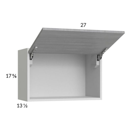 RTA Euro Grey 27" x 17-5/8" Flip Up Door Wall Cabinet