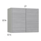 RTA Euro Grey 27" x 22-5/8" Wall Cabinet with 2 Finished End Panels