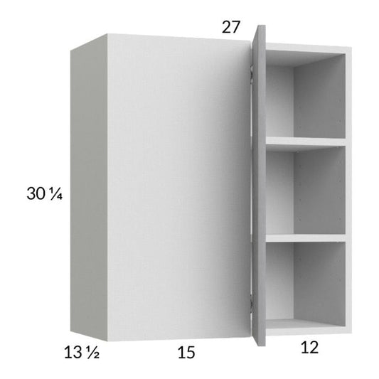 RTA Euro Grey 27" x 30-1/4" Blind Corner Wall Cabinet