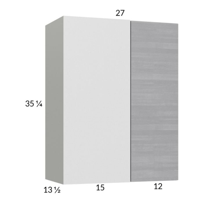 RTA Euro Grey 27" x 35-1/4" Blind Corner Wall Cabinet