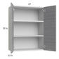 RTA Euro Grey 27" x 35-1/4" Wall Cabinet