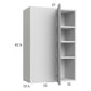 RTA Euro Grey 27" x 40-1/4" Blind Corner Wall Cabinet