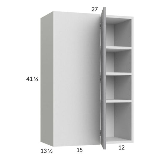 RTA Euro Grey 27" x 40-1/4" Blind Corner Wall Cabinet