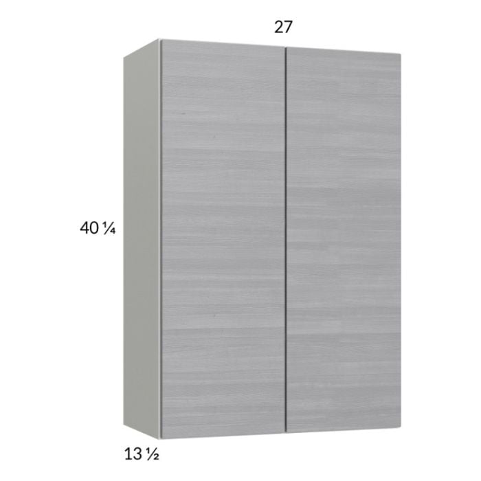 RTA Euro Grey 27" x 40-1/4" Wall Cabinet with 2 Finished End Panels