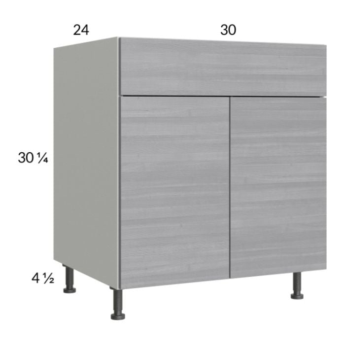 RTA Euro Grey 30" Base Cabinet