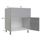 RTA Euro Grey 30” Farm Sink Base Cabinet with 1 Finished End Panel