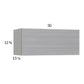RTA Euro Grey 30" x 12-5/8" Flip Up Door Wall Cabinet with 1 Finished End Panel