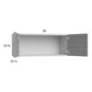 RTA Euro Grey 30" x 12-5/8" Wall Cabinet with 2 Finished End Panels