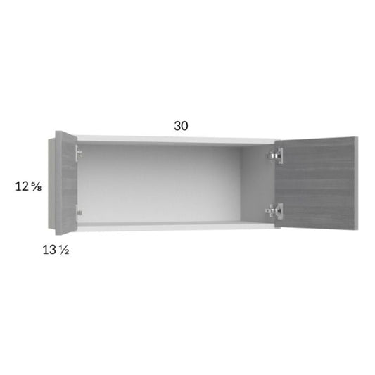 RTA Euro Grey 30" x 12-5/8" Wall Cabinet