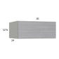RTA Euro Grey 30" x 12-5/8" x 24" Flip Up Door Wall Cabinet with 2 Finished End Panels