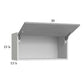 RTA Euro Grey 30" x 15-1/8" Flip Up Door Wall Cabinet
