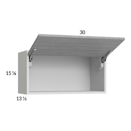 RTA Euro Grey 30" x 15-1/8" Flip Up Door Wall Cabinet