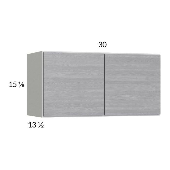 RTA Euro Grey 30" x 15-1/8" Wall Cabinet